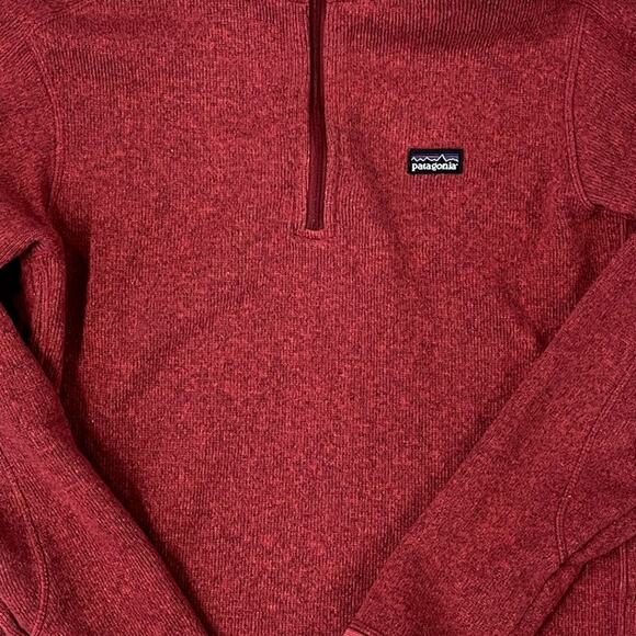 Patagonia Women's Better Sweater 1/4-Zip Red Size S - Picture 3 of 6